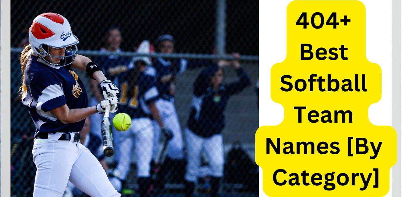 404 Best Softball Team Names [By Category]