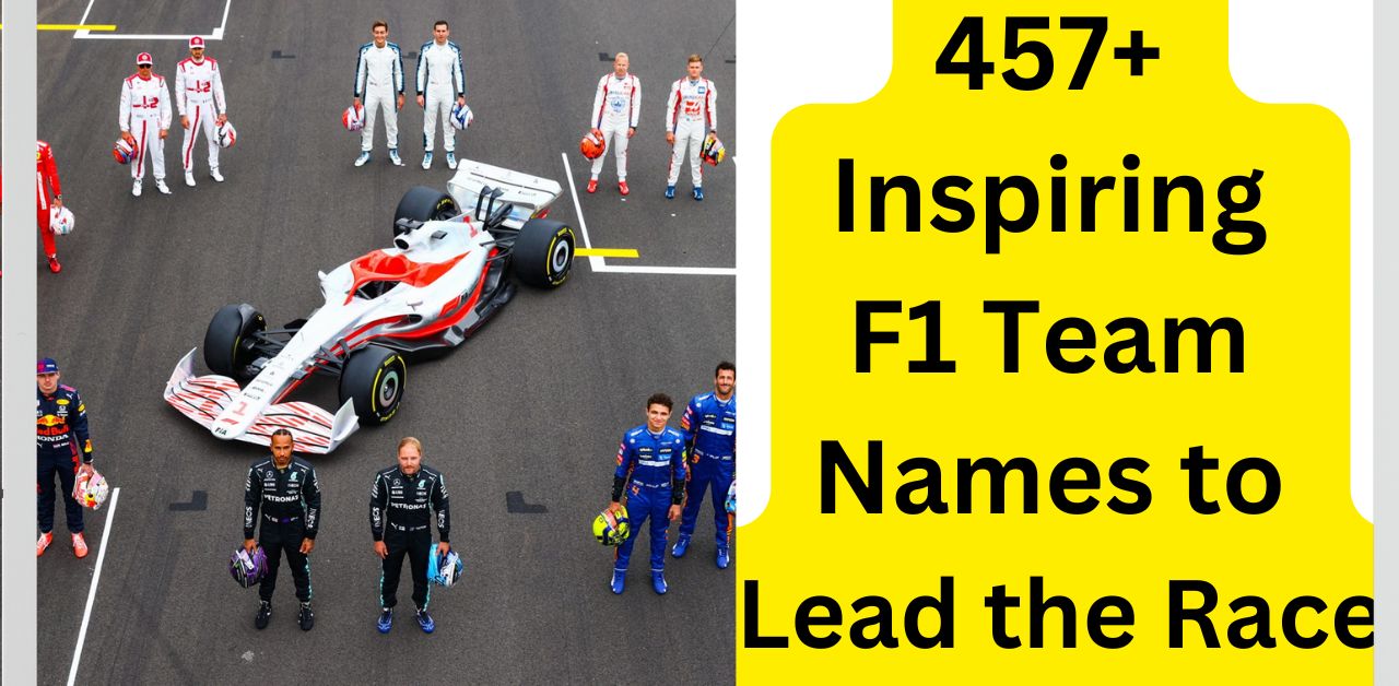 457 Inspiring F1 Team Names to Lead the Race