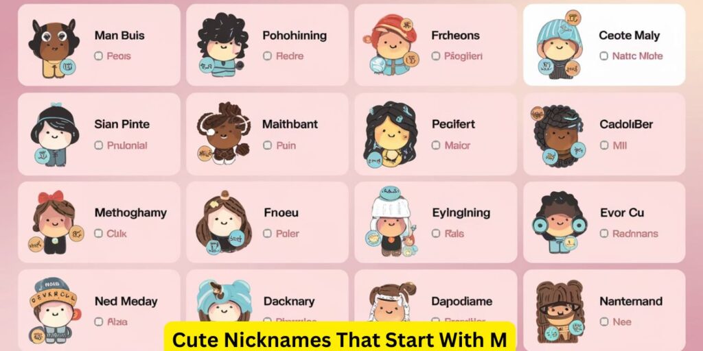 Cute Nicknames That Start With M