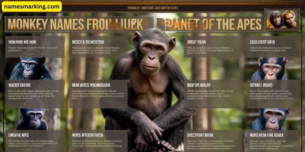 Monkey Names from Planet of the Apes