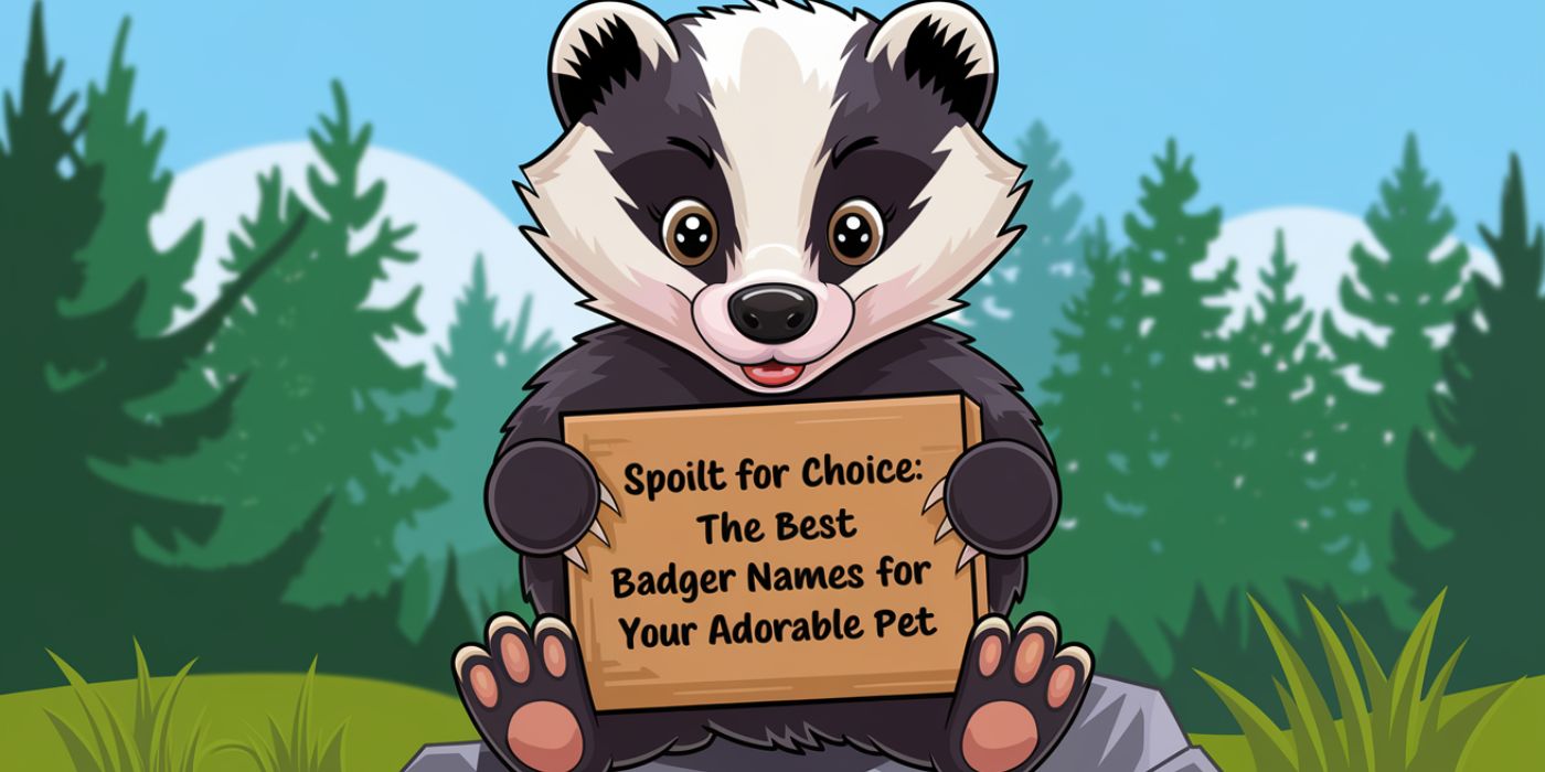 Spoilt for Choice The Best Badger Names for Your Adorable Pet