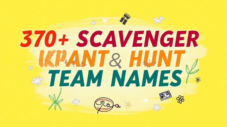 370+ Best Scavenger Hunt Team Names Funny, Creative, and Catchy Ideas