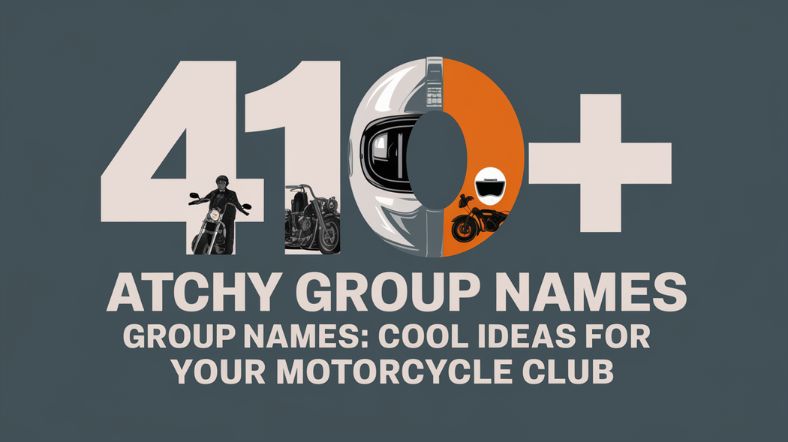 410+ Catchy Biker Group Names Cool Ideas for Your Motorcycle Club