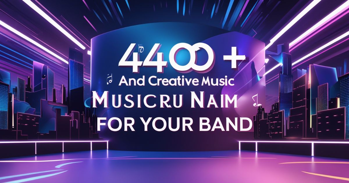 440+ Cool and Creative Music Group Names for Your Band