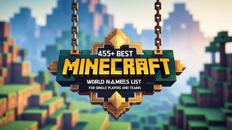 455+ Best Minecraft World Names List For Single Players and Teams