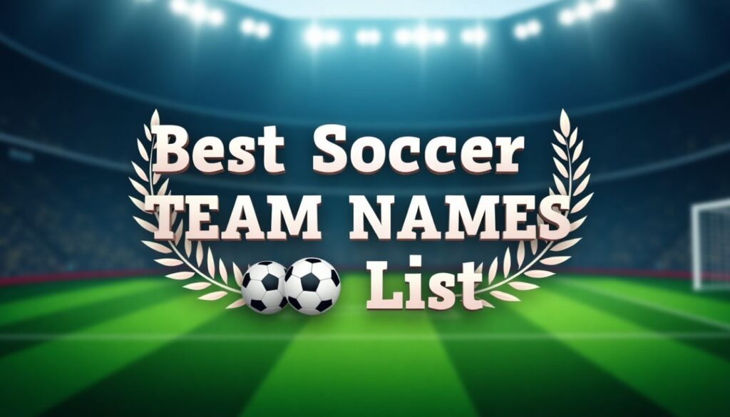 Best Soccer Team Names List