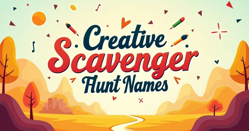 Creative Scavenger Hunt Team Names