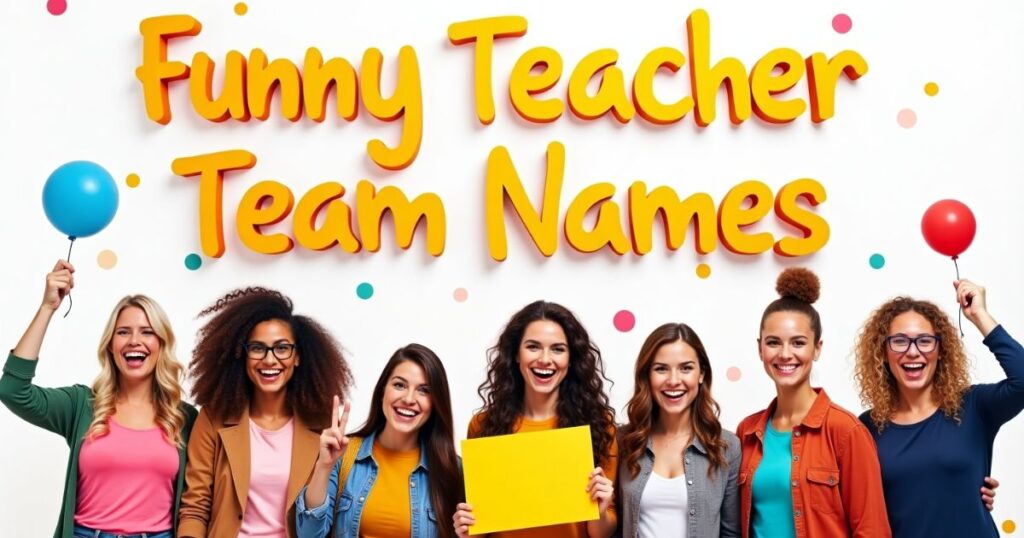 Funny Teacher Team Names