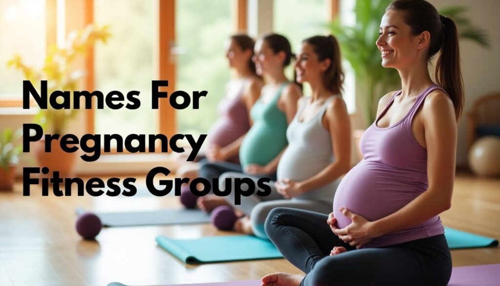 Names For Pregnancy Fitness Groups