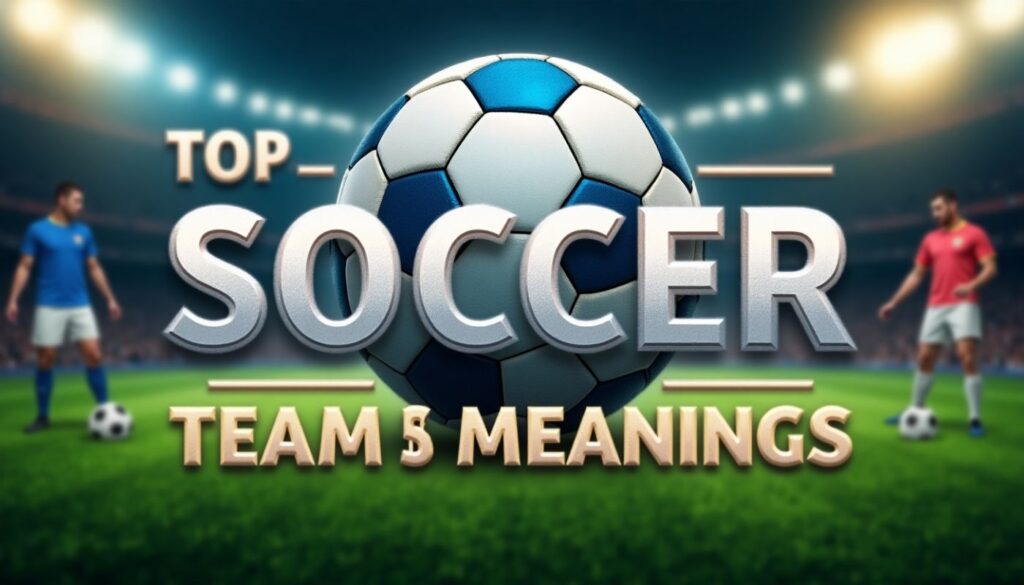 Top Soccer Team Names with Meanings