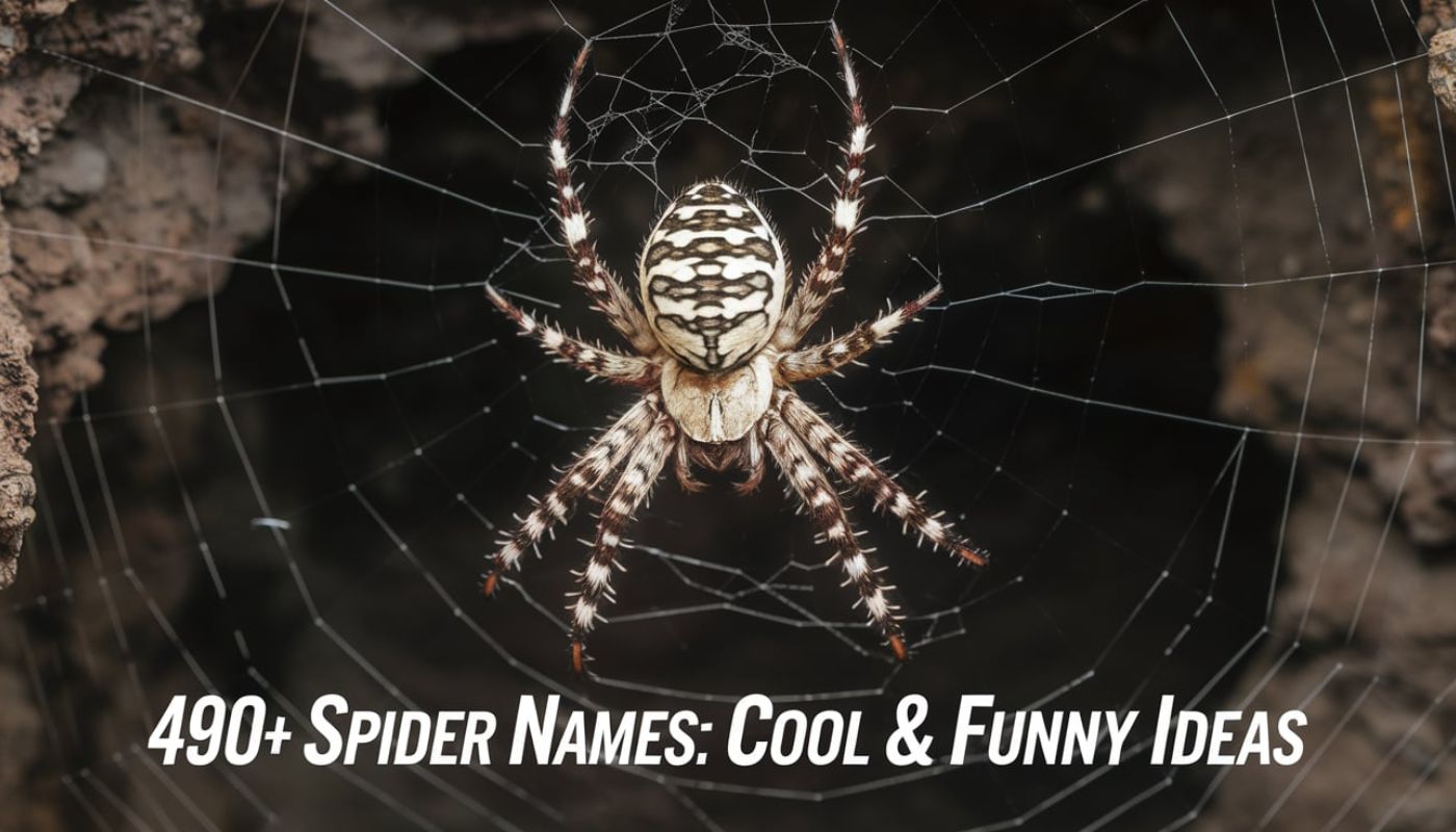 490+ Spider Names [Cool & Funny Ideas]