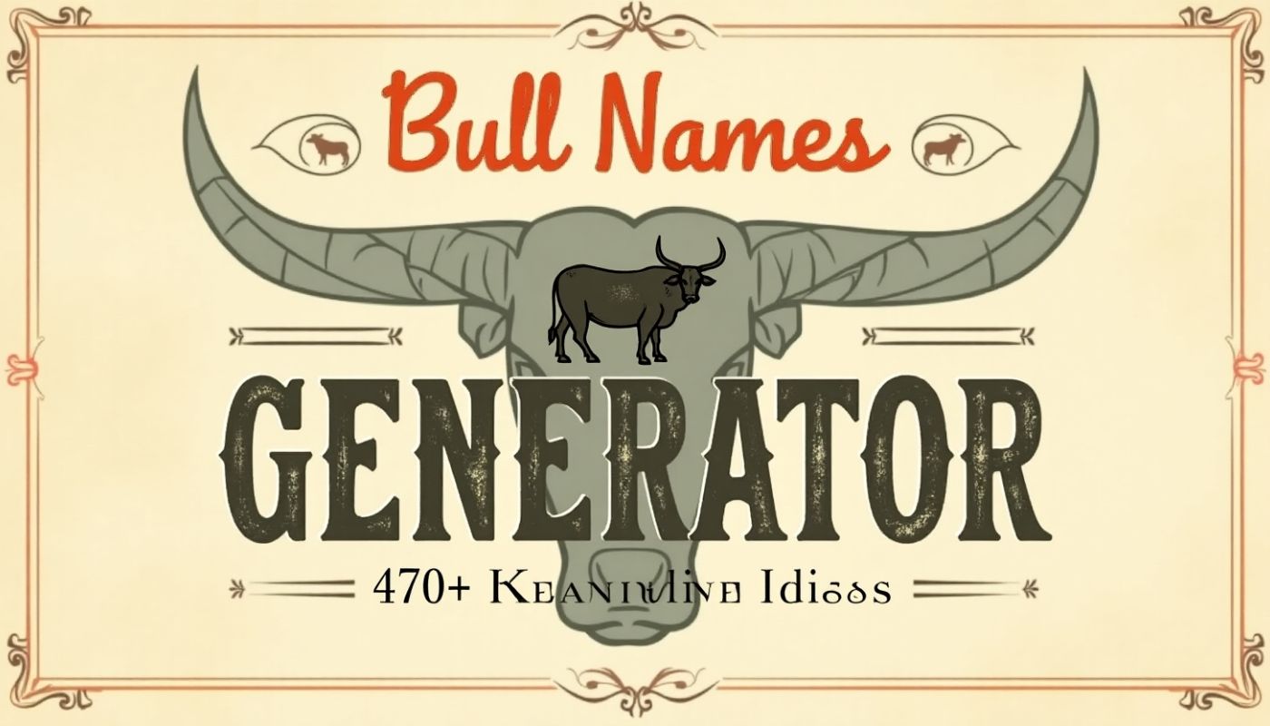 Best Bull Names Generator 470+ Meaningful Ideas (2)